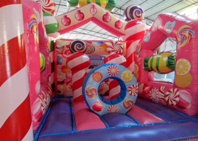Hüpfburg mieten Candy, Hüpfburgen Vermietung  Schkeuditz